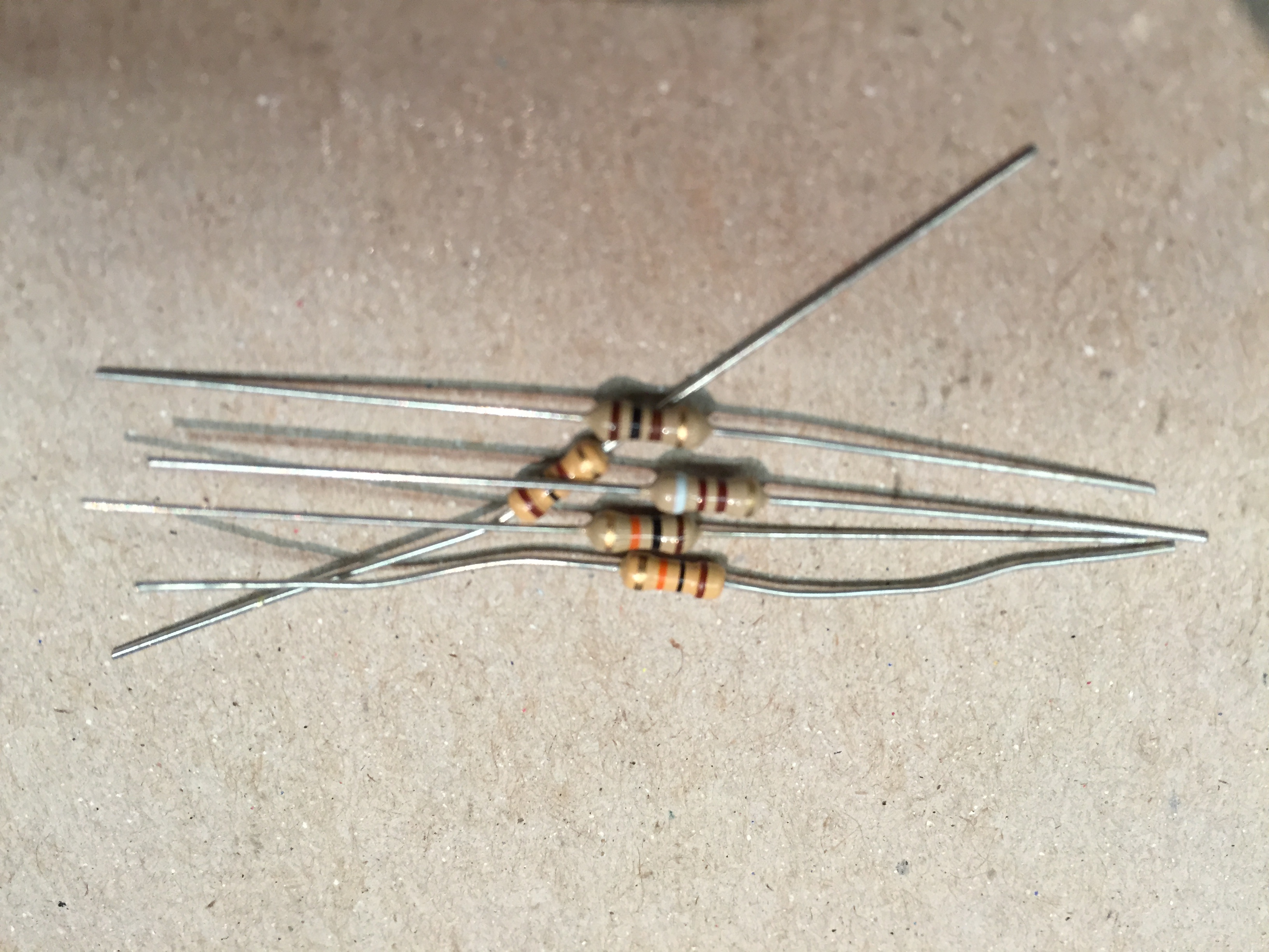 Resistors for amplifier circuit